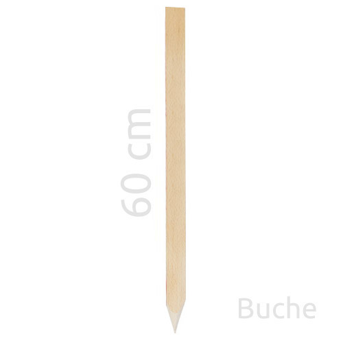Vermessungspflöcke aus Buchenholz - Naturbelassen - 60 cm