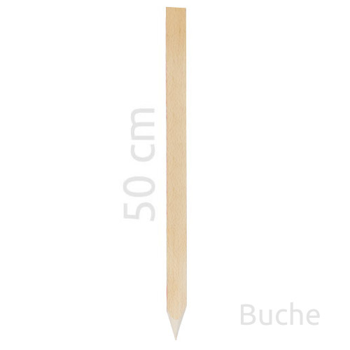 Vermessungspflöcke aus Buchenholz - Naturbelassen - 50 cm